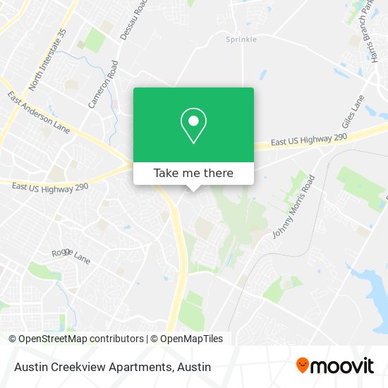 Austin Creekview Apartments map