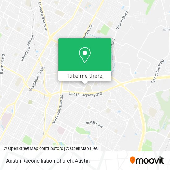 Mapa de Austin Reconciliation Church