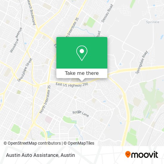 Austin Auto Assistance map