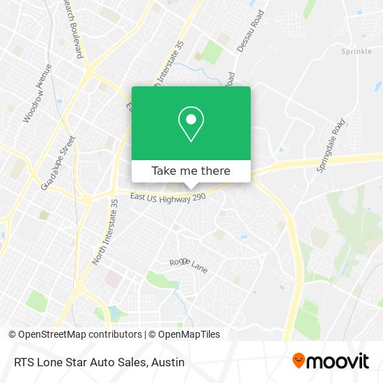 RTS Lone Star Auto Sales map