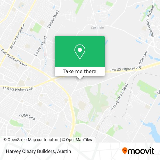 Harvey Cleary Builders map