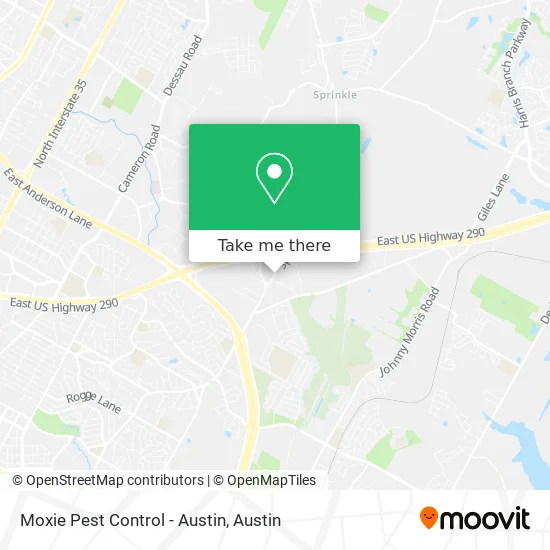 Moxie Pest Control - Austin map