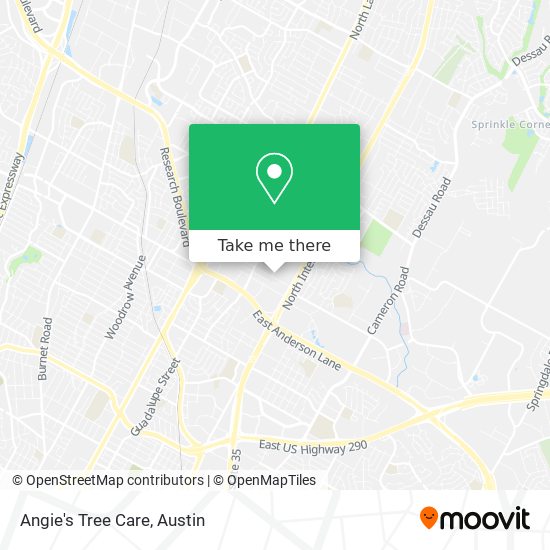 Angie's Tree Care map