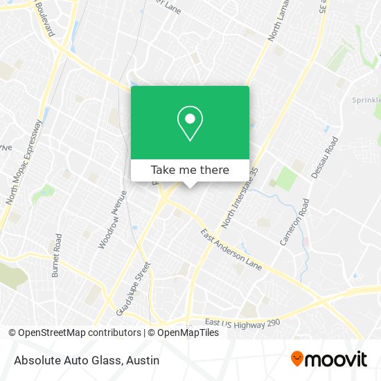 Mapa de Absolute Auto Glass