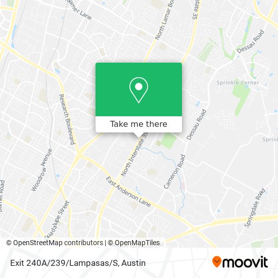 Mapa de Exit 240A/239/Lampasas/S