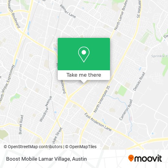 Boost Mobile Lamar Village map