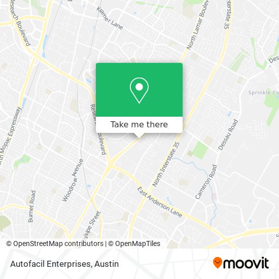 Autofacil Enterprises map