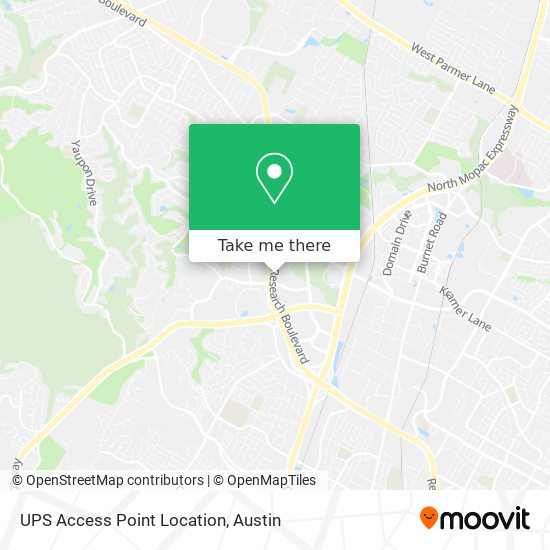 Mapa de UPS Access Point Location