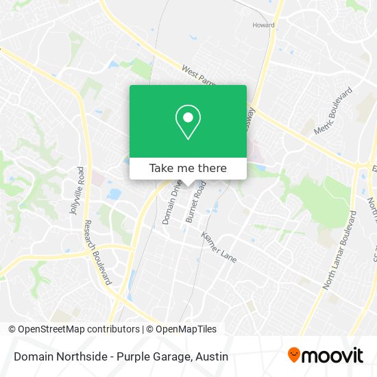 Mapa de Domain Northside - Purple Garage
