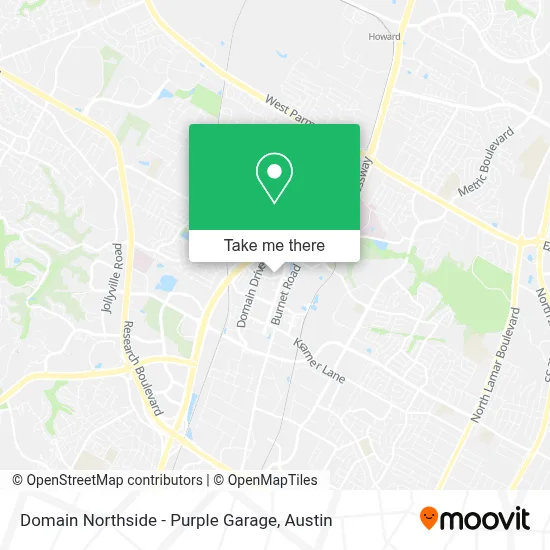 Domain Northside - Purple Garage map