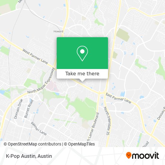 K-Pop Austin map