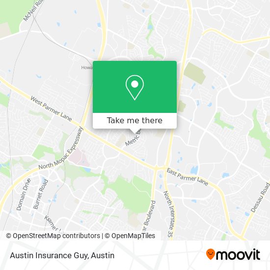 Austin Insurance Guy map