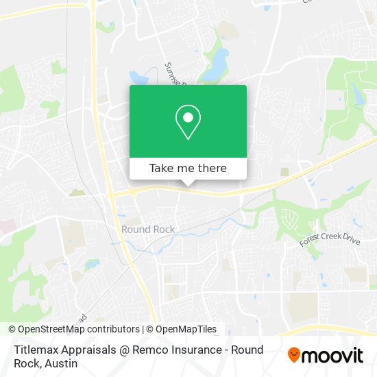 Mapa de Titlemax Appraisals @ Remco Insurance - Round Rock