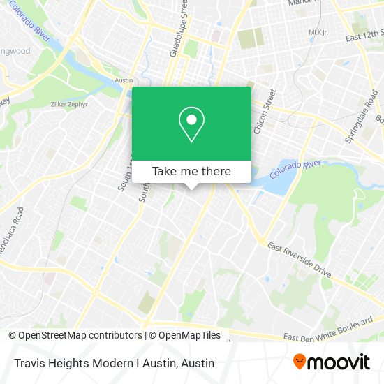 Travis Heights Modern I Austin map