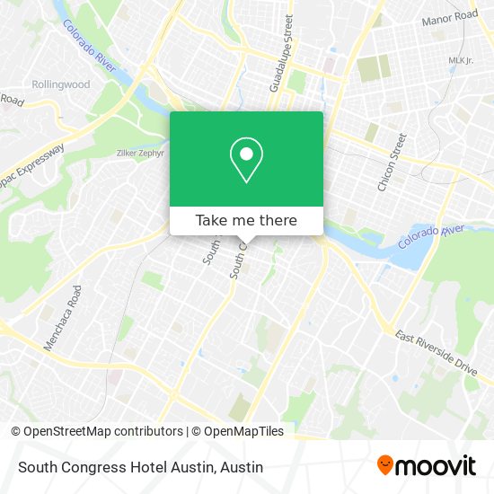 South Congress Hotel Austin map