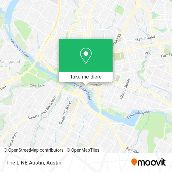 The LINE Austin map