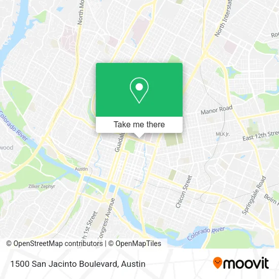 1500 San Jacinto Boulevard map