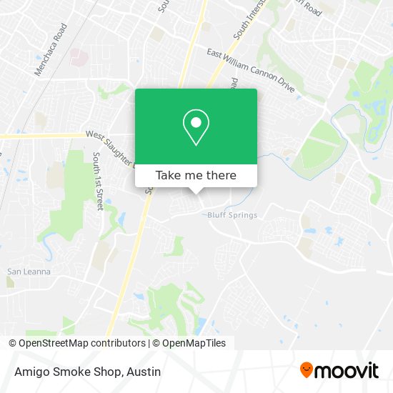 Mapa de Amigo Smoke Shop