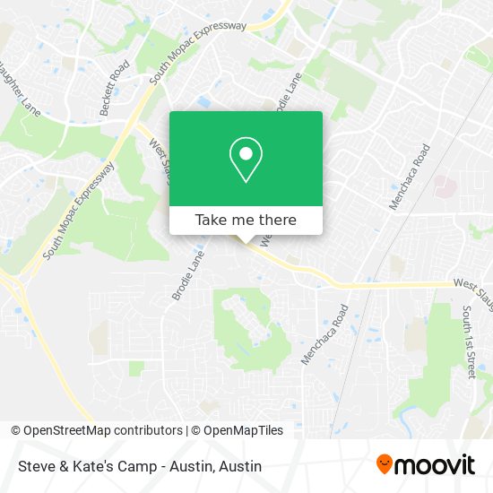 Steve & Kate's Camp - Austin map