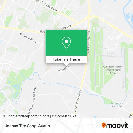 Joshua Tire Shop map