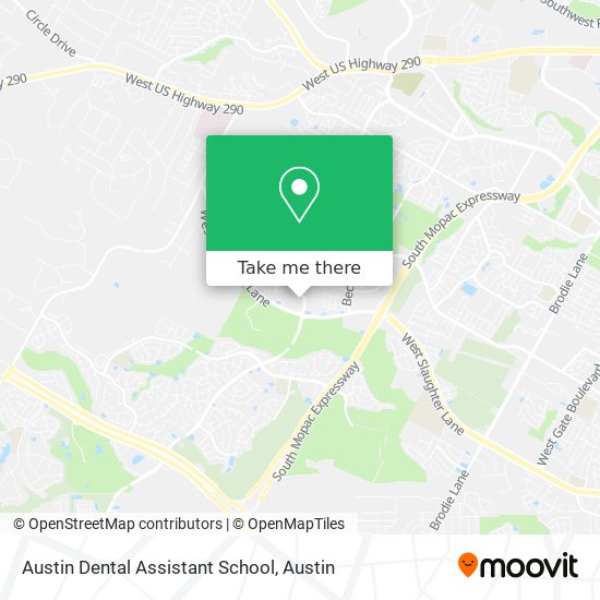 Austin Dental Assistant School map