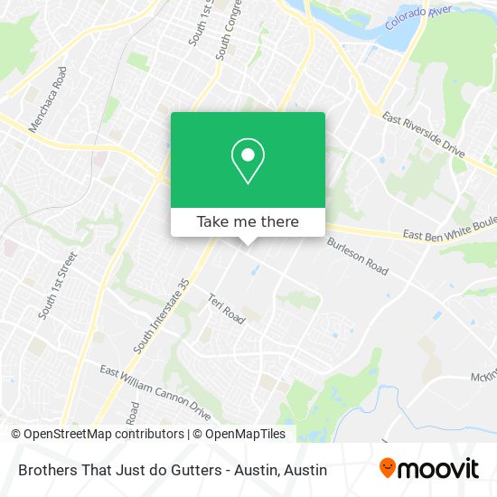 Brothers That Just do Gutters - Austin map