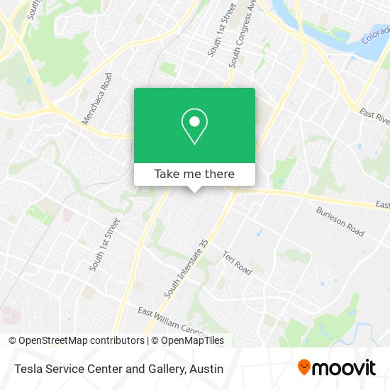 Mapa de Tesla Service Center and Gallery