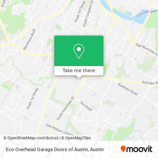 Mapa de Eco Overhead Garage Doors of Austin