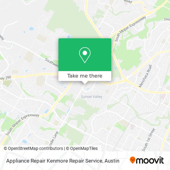 Appliance Repair Kenmore Repair Service map