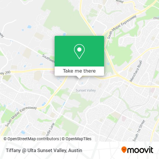 Mapa de Tiffany @ Ulta Sunset Valley