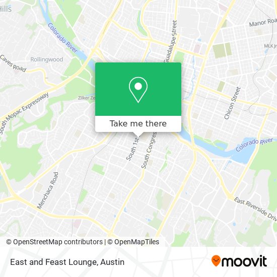 East and Feast Lounge map