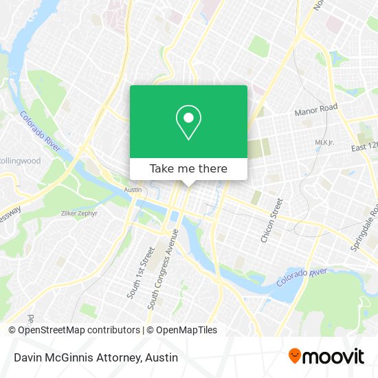 Davin McGinnis Attorney map