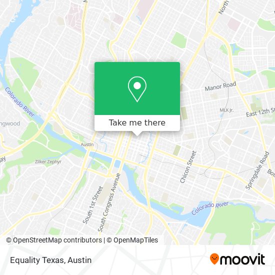 Mapa de Equality Texas