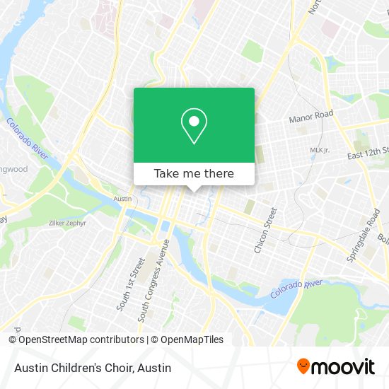 Austin Children's Choir map