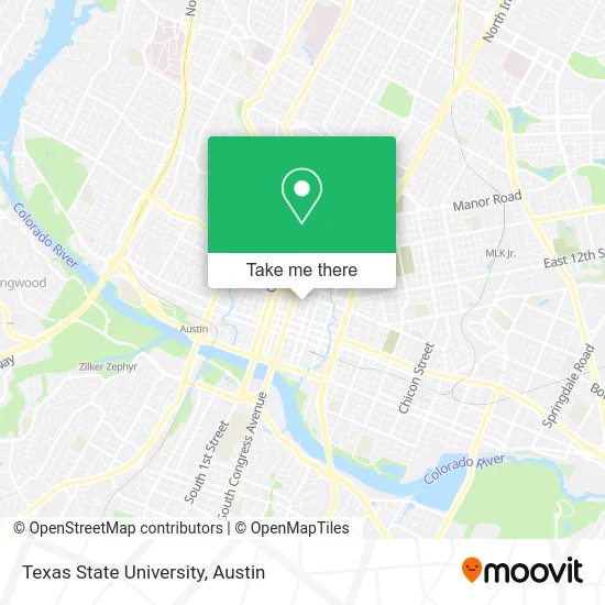 Texas State University map