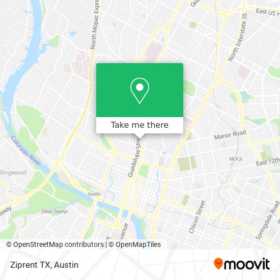 Ziprent TX map
