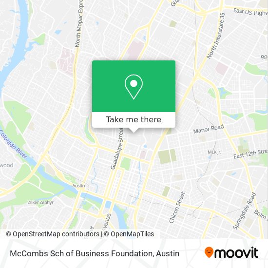 McCombs Sch of Business Foundation map