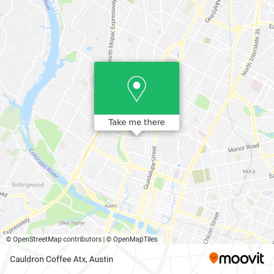 Mapa de Cauldron Coffee Atx