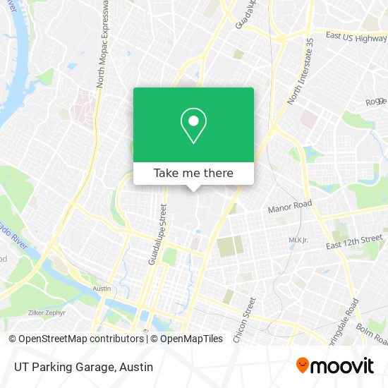 Mapa de UT Parking Garage