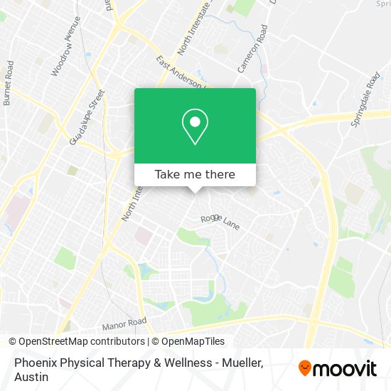 Mapa de Phoenix Physical Therapy & Wellness - Mueller