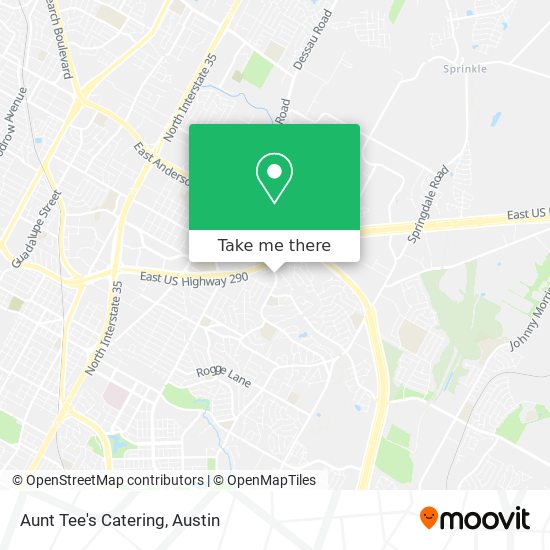 Aunt Tee's Catering map