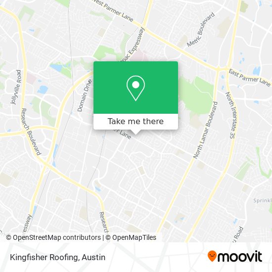 Kingfisher Roofing map