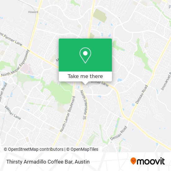 Mapa de Thirsty Armadillo Coffee Bar