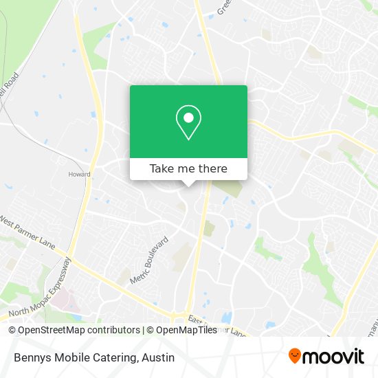 Bennys Mobile Catering map