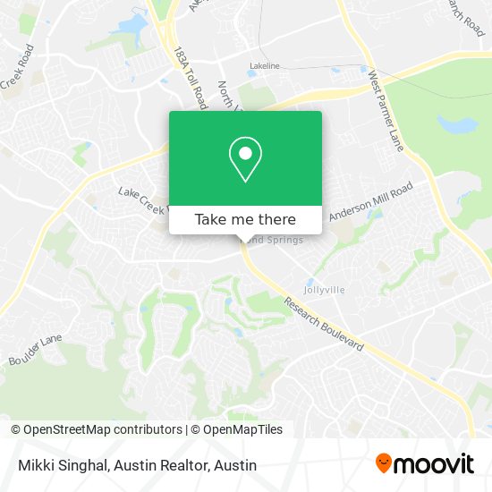 Mapa de Mikki Singhal, Austin Realtor