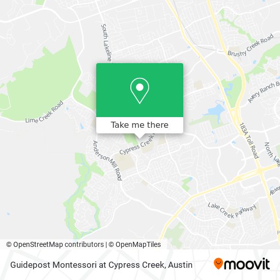 Mapa de Guidepost Montessori at Cypress Creek