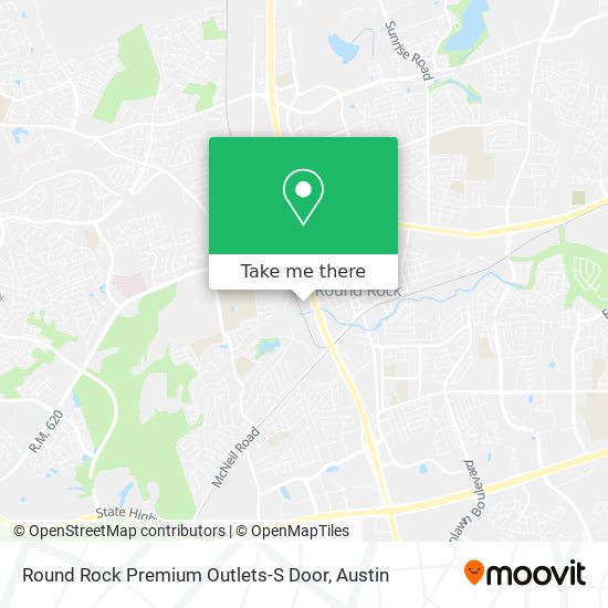 Mapa de Round Rock Premium Outlets-S Door