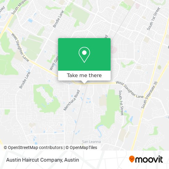 Mapa de Austin Haircut Company