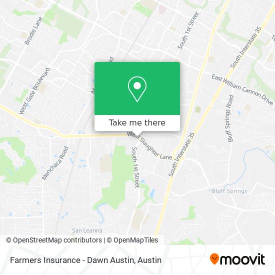 Farmers Insurance - Dawn Austin map