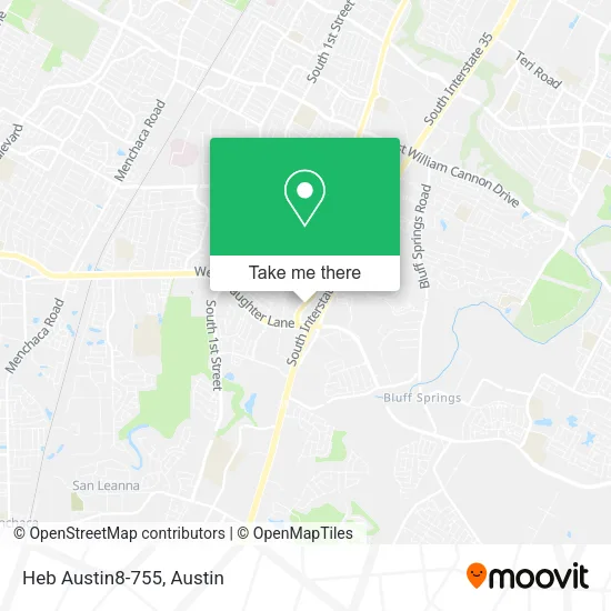 Mapa de Heb Austin8-755